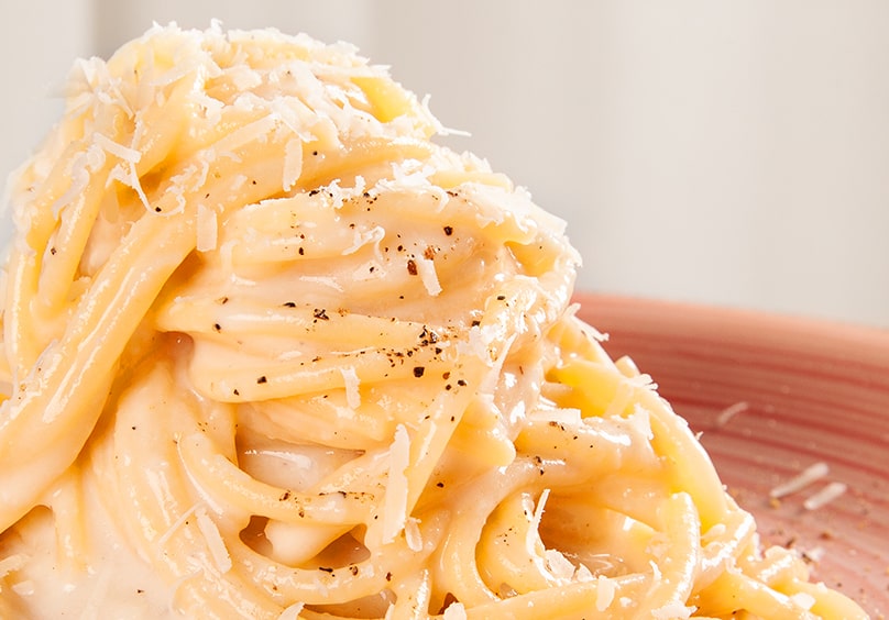 Spaghettoni 5 bronze-extruded cacio e pepe