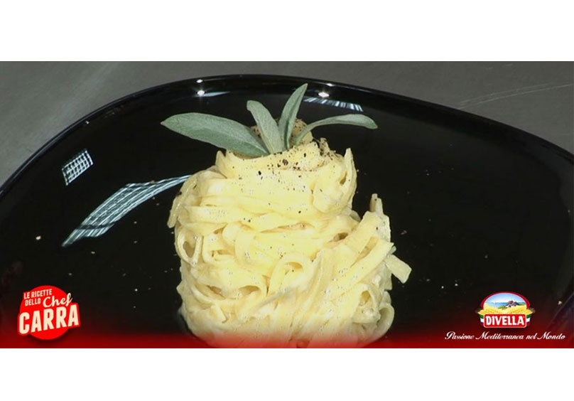 Fettuccine alfredo | Ricetta dello chef carra