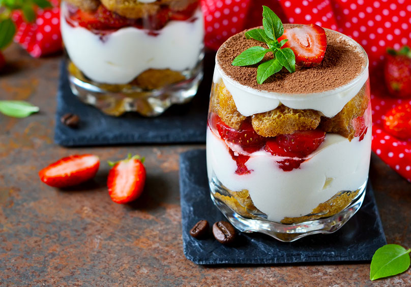 Tiramisù alle fragole