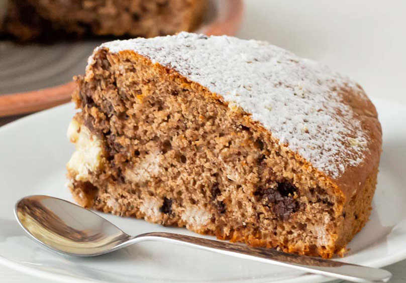 Torta di castagne e cioccolato