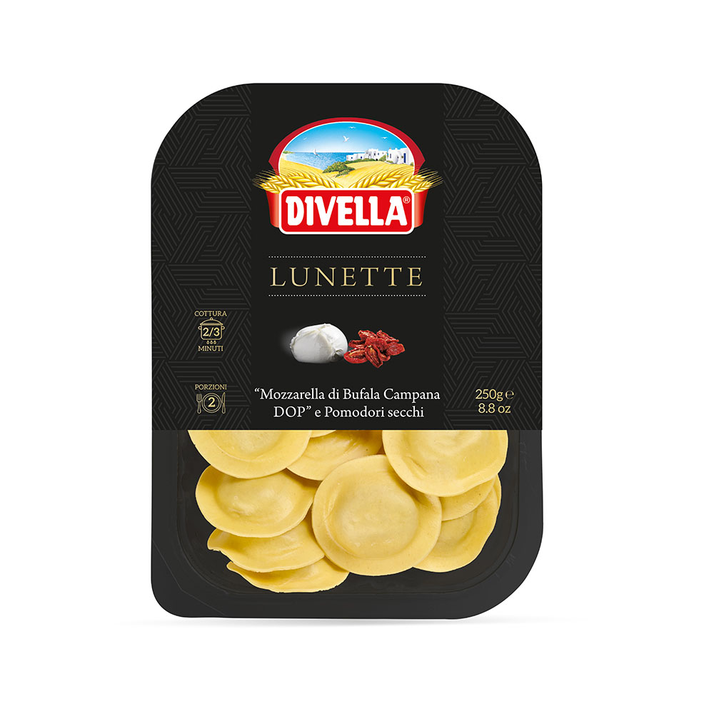 Lunette con Mozzarella di Bufala Campana DOP e Pomodori Secchi