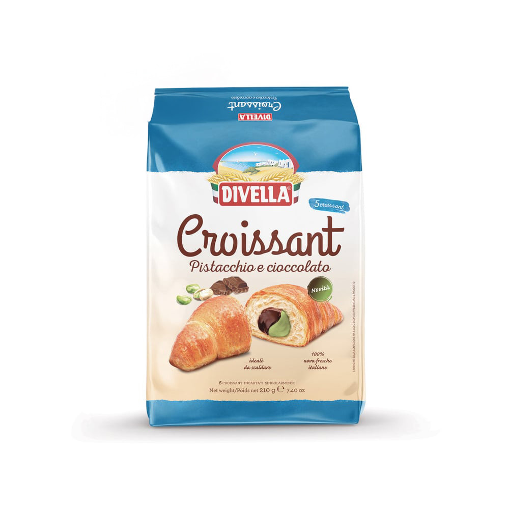 Croissants al Pistacchio e cioccolato 5 pezzi