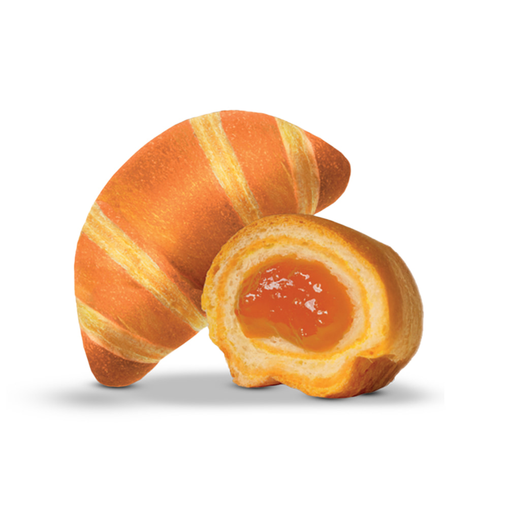 Croissants doppia sfoglia all’albicocca 5 pezzi