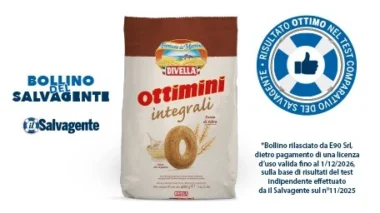 Giudizio “Ottimo” per gli Ottimini Integrali Divella nel test de Il Salvagente