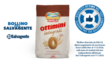 Giudizio “Ottimo” per gli Ottimini Integrali Divella nel test de Il Salvagente