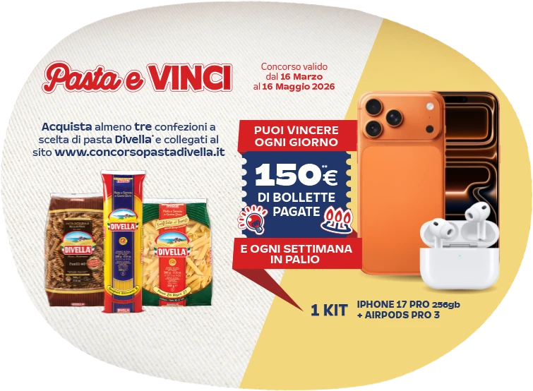 divella-concorso-pasta-e-vinci-2026-home-page Immagine della comunicazione del concorso Divella Pasta e Vinci