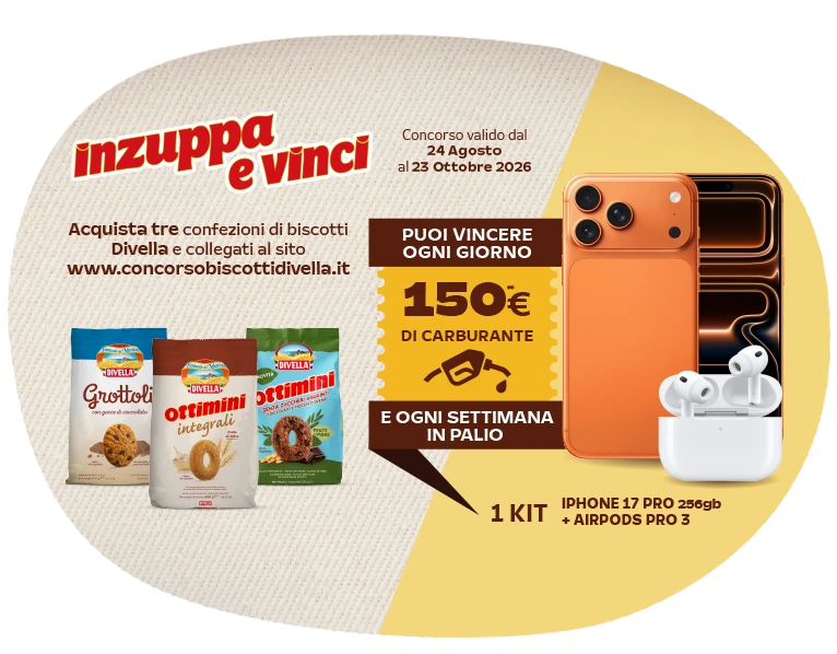 Nuovo concorso Divella "Inzuppa e Vinci"